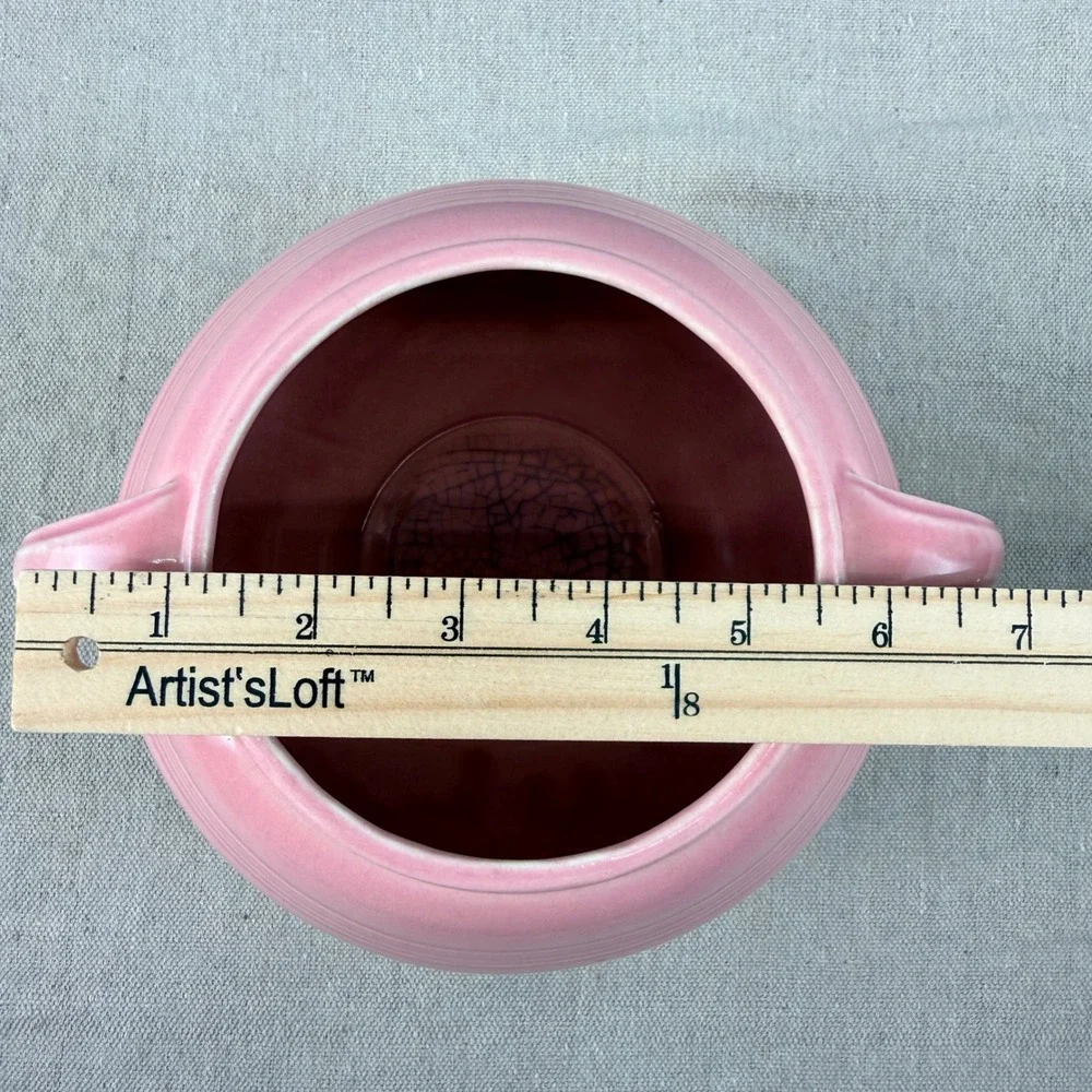 Vintage‎ Sevilla USA Pink Pottery Cookie Jar Base Art Deco Cameron Clay